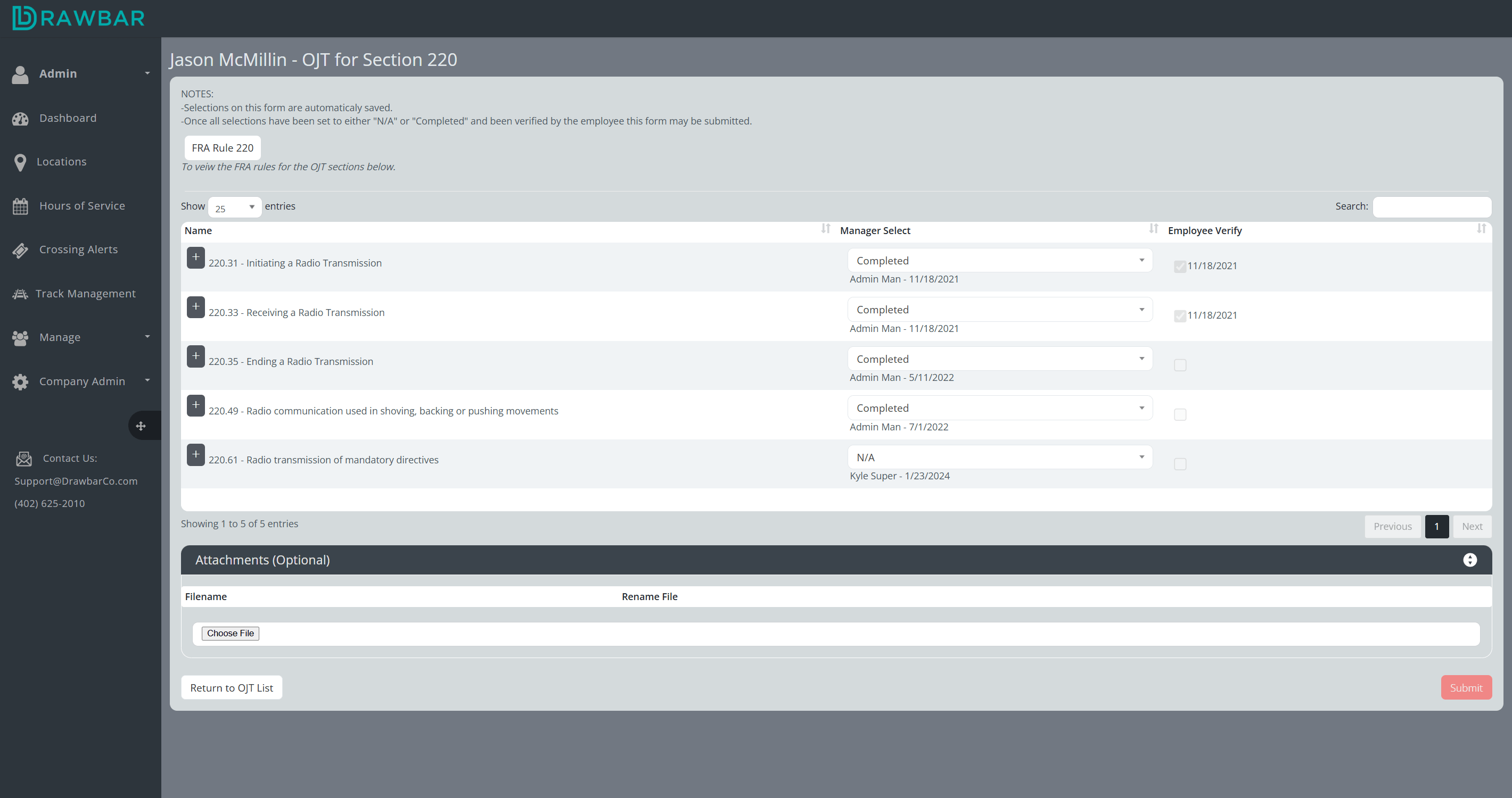 Carousel 8 - Drawbar Railroad Software